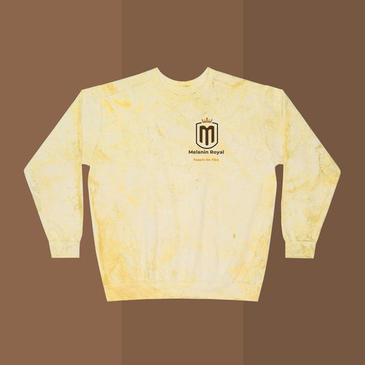 Melanin Royal Color Blast Crewneck Sweatshirt