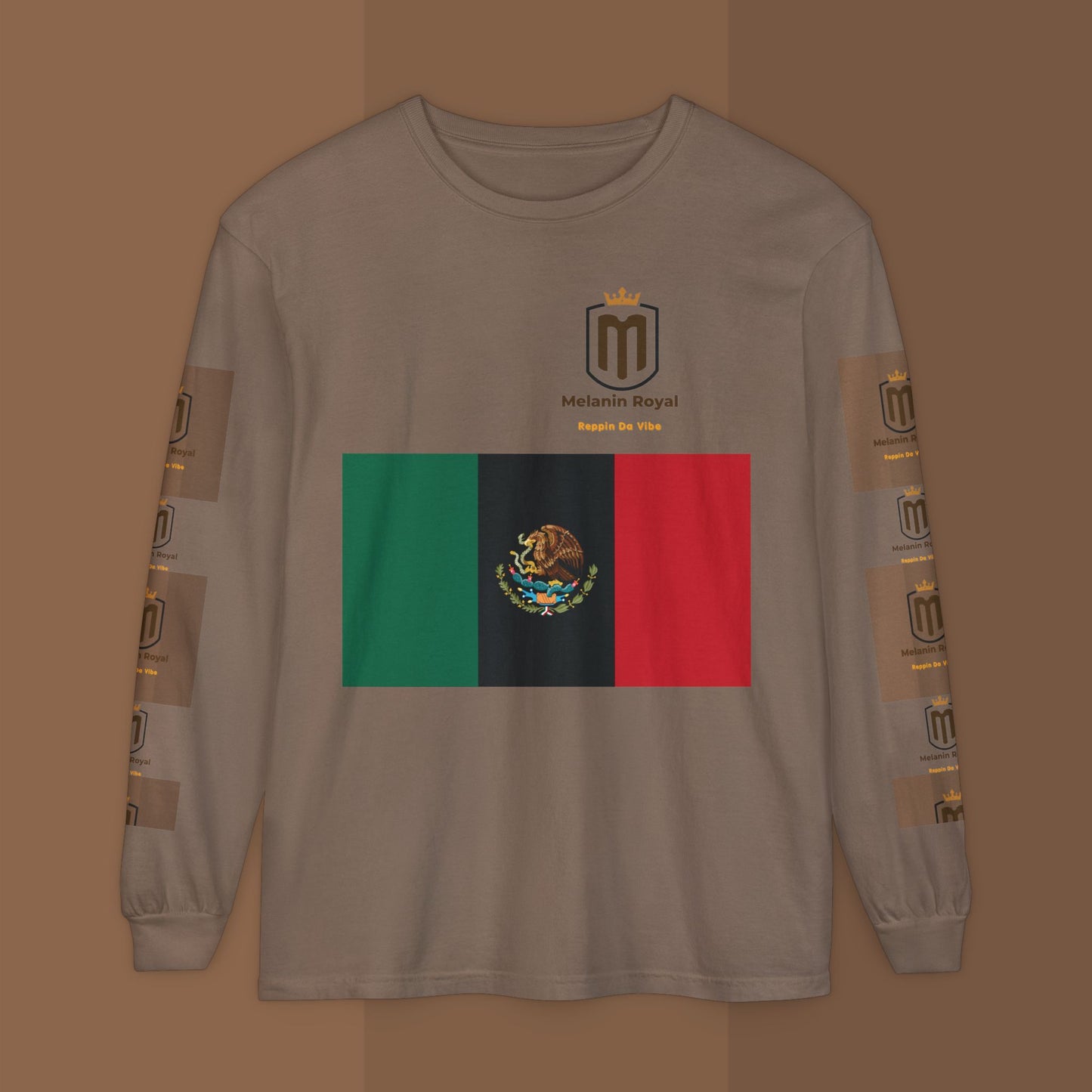 Afro México Garment-dyed Long Sleeve T-Shirt