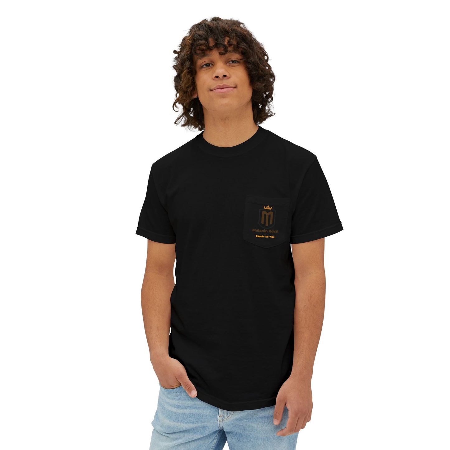 Melanin Royal Garment-Dyed Pocket T-Shirt