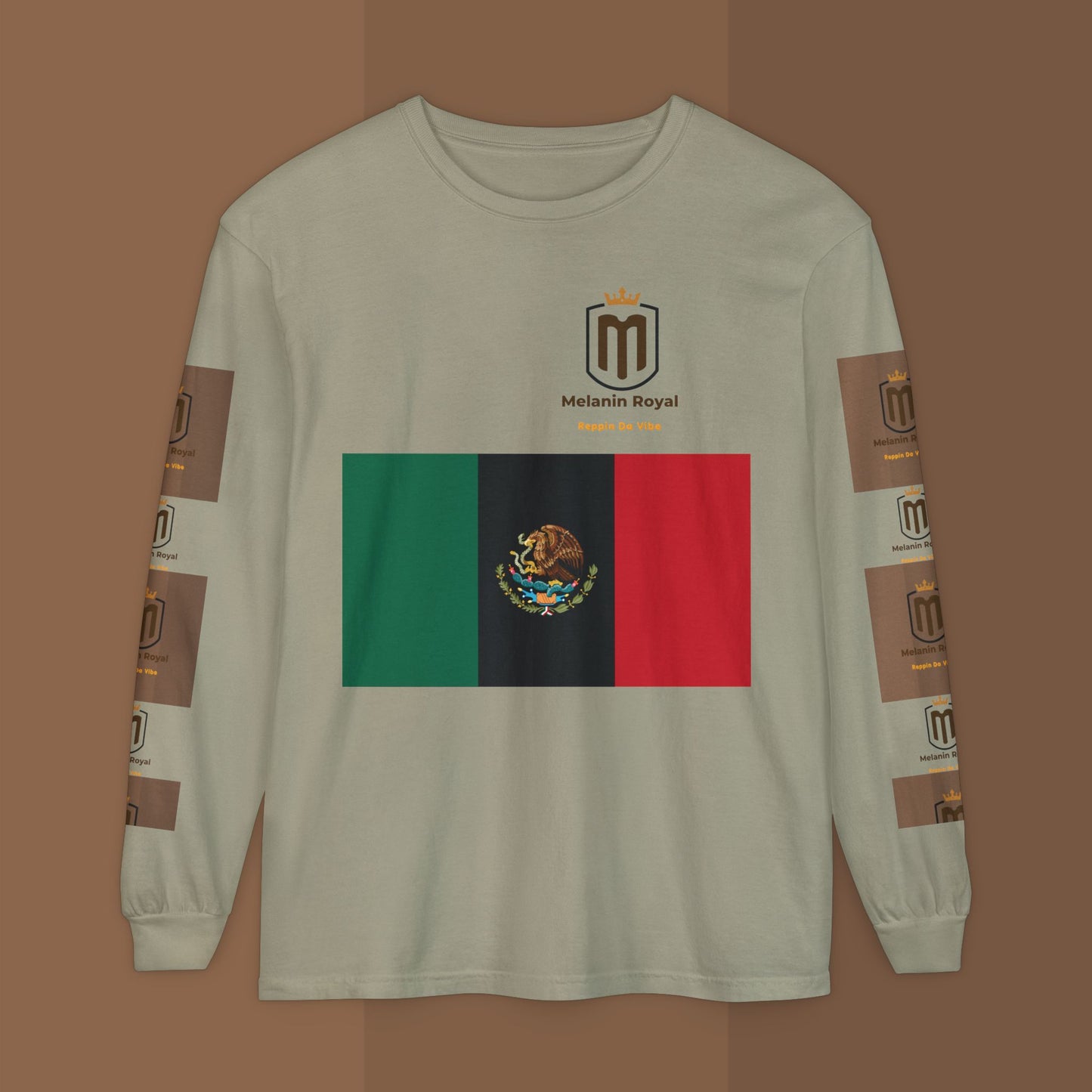 Afro México Garment-dyed Long Sleeve T-Shirt