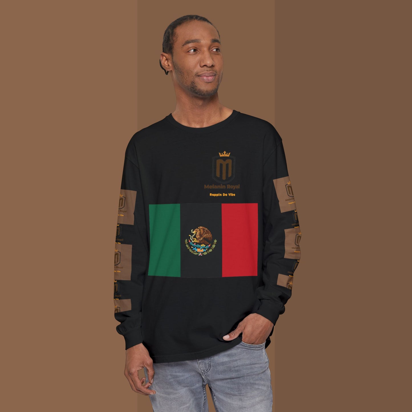 Afro México Garment-dyed Long Sleeve T-Shirt